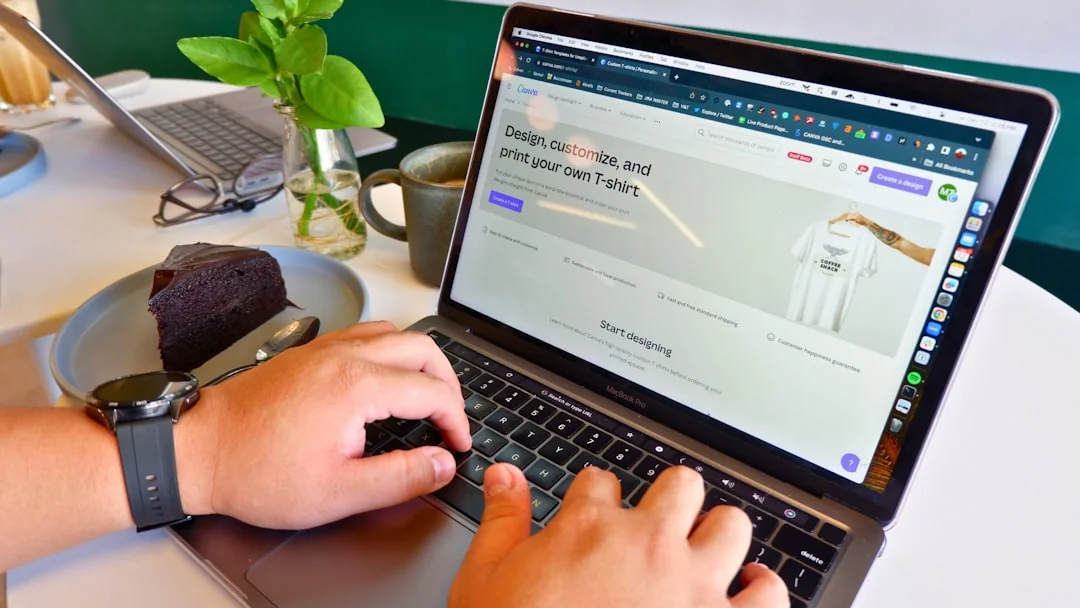 Close-up of a person trading stocks using a smartphone and a tablet.